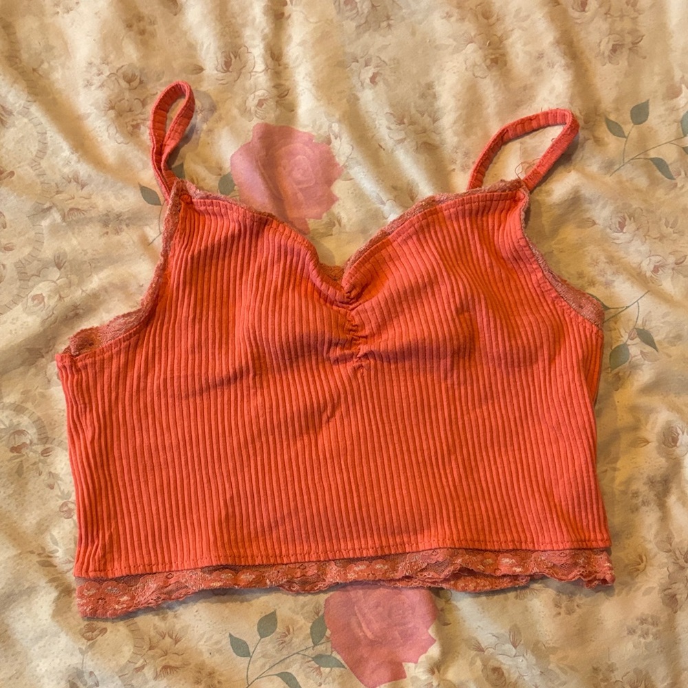Women's Red Crop Top